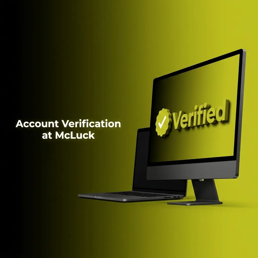 McLuck account verification steps showing ID upload process for Sweeps Coins redemption compliance