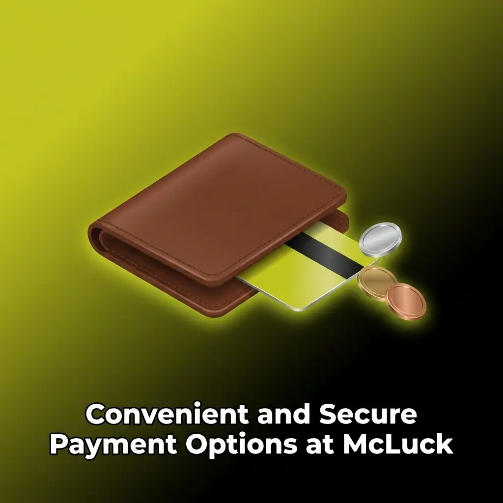 McLuck casino secure payment options including Visa, Mastercard, Apple Pay, Google Pay, and ACH bank transfer