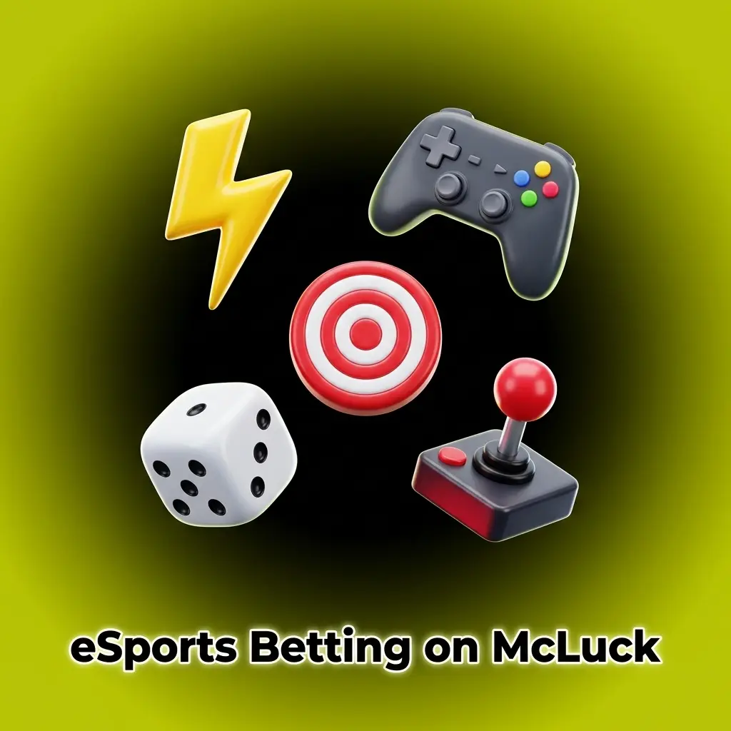 McLuck eSports betting section featuring competitive gaming markets for major US tournaments and live wagering options