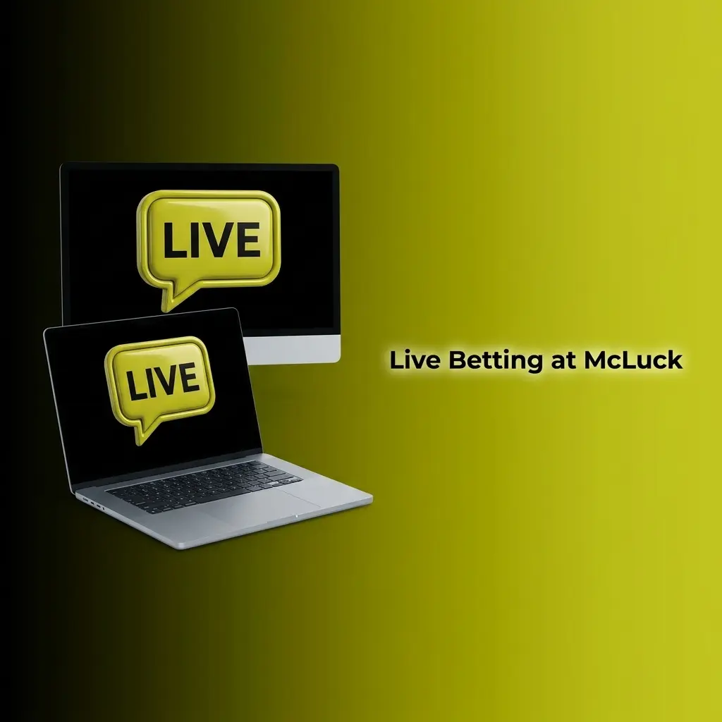McLuck live betting interface showing real-time odds for NFL, NBA, and soccer with live score tracking dashboard