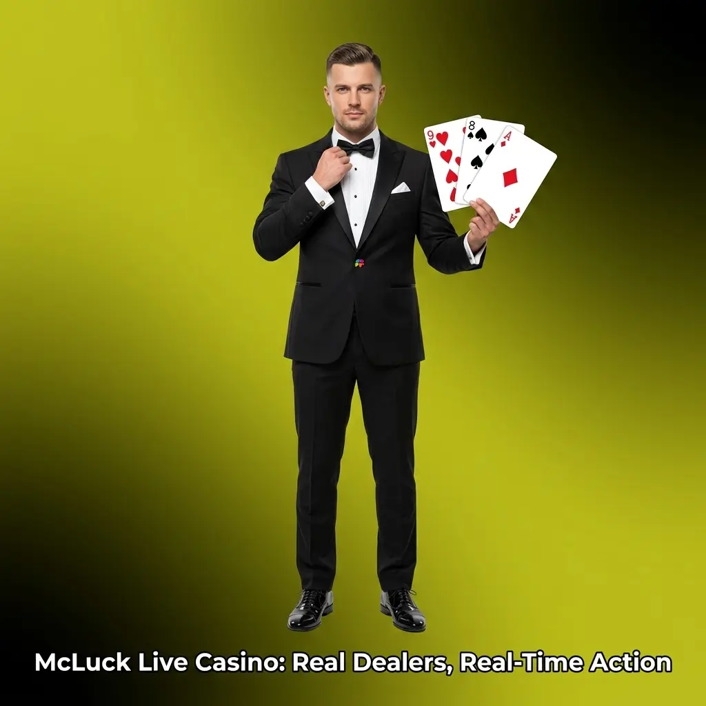 McLuck Live Casino dealers streaming HD blackjack, roulette, baccarat, and game shows in real time for US players