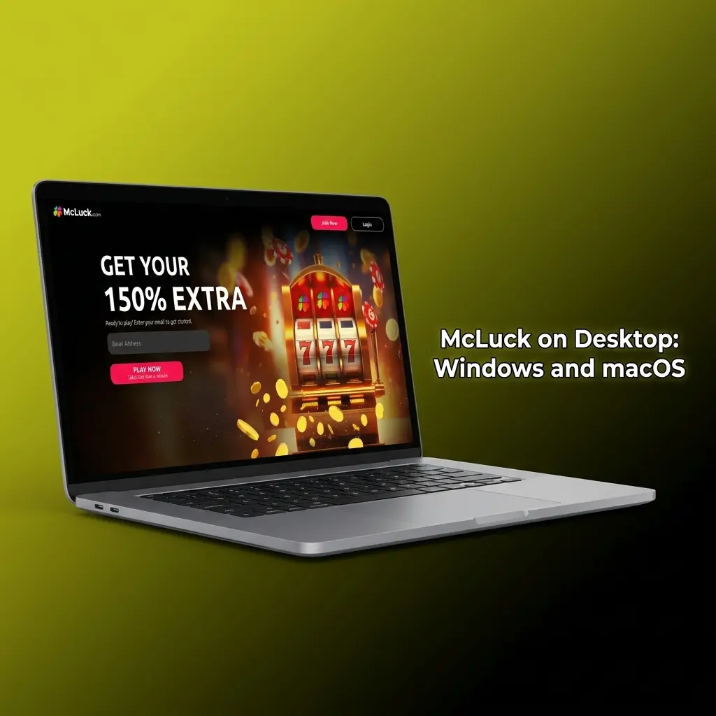 McLuck desktop gameplay on Windows and macOS via browser, compatible with Chrome, Firefox, Safari, and Edge
