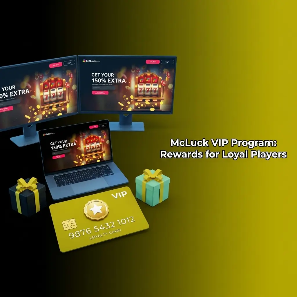 McLuck VIP program tiers showing loyalty rewards, bonus coins, exclusive promotions, and priority support for dedicated players