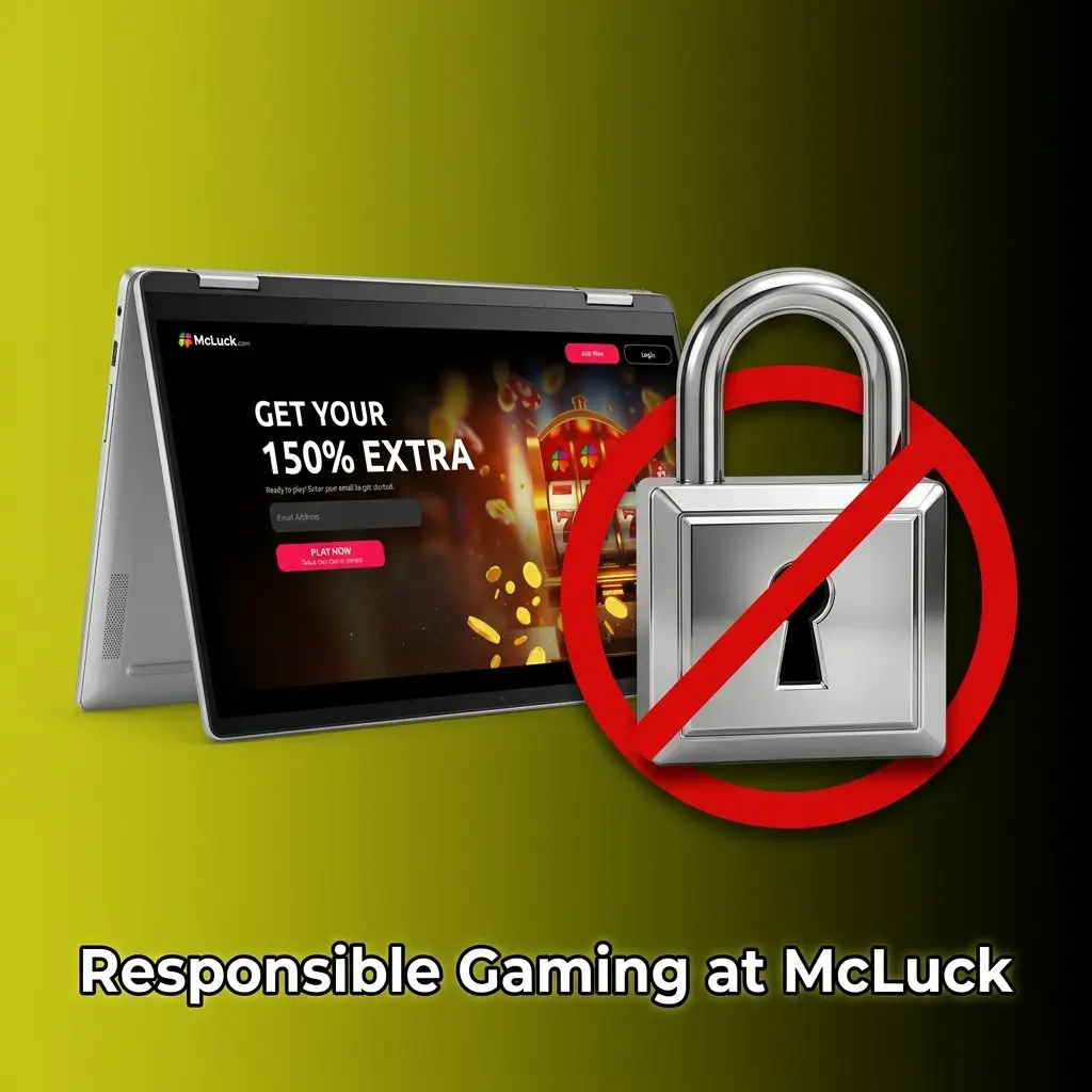 McLuck responsible gaming tools including deposit limits, self-exclusion, session reminders, and NCPG support resources for US players